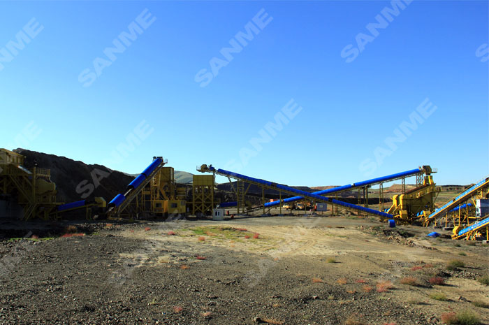 蒙古时产500吨铁矿石破碎生产线